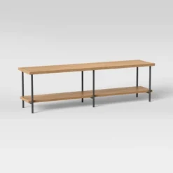 Wood And Metal TV Stand For TVs Up To 60" - Room Essentials™ 11 Wood And Metal TV Stand For TVs Up To 60" - Room Essentials™ -Cozy Living Sales Store GUEST 008e6b5f 4d43 465d 8784 80c8ca30ed60