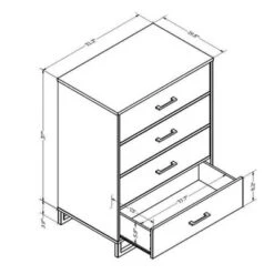 Mixed Material 4 Drawer Dresser - Room Essentials™ -Cozy Living Sales Store GUEST 0183eaab ffa6 4b7e b8e1 e252b8eb2e08