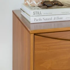 Mid-Century Modern Contoured 5 Drawer Chest Of Drawers - Saracina Home -Cozy Living Sales Store GUEST 044b0b81 ee01 4339 bfb9 92eaa6c20deb