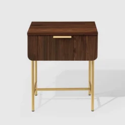 Modern Reeded 1 Drawer Side Table - Saracina Home 17 Modern Reeded 1 Drawer Side Table - Saracina Home -Cozy Living Sales Store GUEST 0450f360 3922 4f26 be06 6b3174d6d3e0