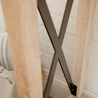 Sophie Rustic Industrial X Frame Entry Table - Saracina Home 4 Sophie Rustic Industrial X Frame Entry Table - Saracina Home - Image 4