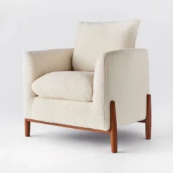 Elroy Faux Shearling Accent Chair With Wood Legs - Threshold™ Designed With Studio McGee 23 Elroy Faux Shearling Accent Chair With Wood Legs - Threshold™ Designed With Studio McGee -Cozy Living Sales Store GUEST 04c043ac 4db5 4a26 96a6 5859589608e8