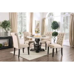 Buckley Round Dining Table White/Black - HOMES: Inside + Out 13 Buckley Round Dining Table White/Black - HOMES: Inside + Out -Cozy Living Sales Store GUEST 04e03818 39c9 492b 92d0 6cfdd97dac1c