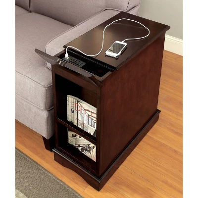 Gantzer 1 Drawer Side Table With USB Ports - HOMES: Inside + Out 4 Gantzer 1 Drawer Side Table With USB Ports - HOMES: Inside + Out - Image 4