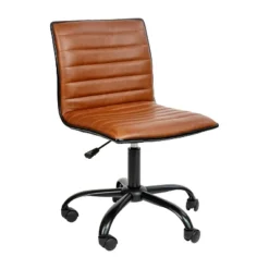 Emma And Oliver Low Back Designer Armless Ribbed Swivel Task Office Chair 36 Emma And Oliver Low Back Designer Armless Ribbed Swivel Task Office Chair -Cozy Living Sales Store GUEST 0f1228f7 3c23 4f24 aa18 7a856a5b77b7