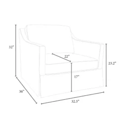 Vivian Park Upholstered Swivel Chair Cream - Threshold™ Designed With Studio McGee 11 Vivian Park Upholstered Swivel Chair Cream - Threshold™ Designed With Studio McGee -Cozy Living Sales Store GUEST 0f6cc5a6 f1ac 4b5a a69b 5faae524745a