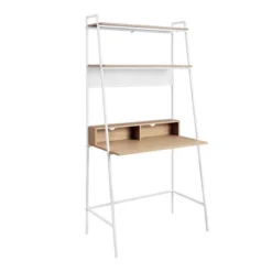 36" Writing Desk With Open Storage Ladder Bookshelf - Saracina Home 23 36" Writing Desk With Open Storage Ladder Bookshelf - Saracina Home -Cozy Living Sales Store GUEST 108fd04d 734b 4161 811d 43686b237442