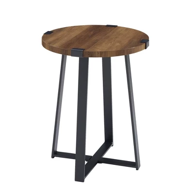 Wrightson Urban Industrial Faux Wrap Leg Round Side Table - Saracina Home 13 Wrightson Urban Industrial Faux Wrap Leg Round Side Table - Saracina Home - Image 13