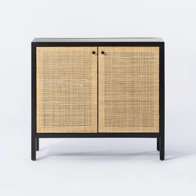 Springville 2 Door Decorative Storage Cabinet Black - Threshold™ Designed With Studio McGee 2 Springville 2 Door Decorative Storage Cabinet Black - Threshold™ Designed With Studio McGee - Image 2