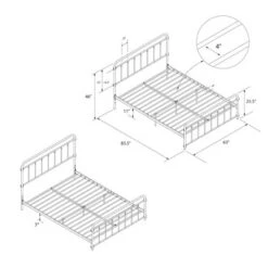 Waldorf Metal Bed - Room & Joy -Cozy Living Sales Store GUEST 1d6d3952 641b 4796 9aef f458cb803853