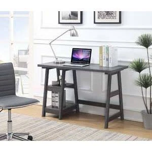 Designs2Go Trestle Desk With Shelves - Breighton Home 2 Designs2Go Trestle Desk With Shelves - Breighton Home - Image 2