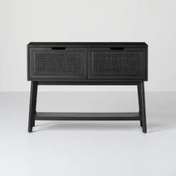 Wood & Cane Console Table With Pull-Down Drawers - Hearth & Hand™ With Magnolia 19 Wood & Cane Console Table With Pull-Down Drawers - Hearth & Hand™ With Magnolia -Cozy Living Sales Store GUEST 20528750 0c48 4495 9988 dee7756ece00