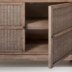 Brandeis Woven TV Stand For TVs Up To 60" Brown - Threshold™ Designed With Studio McGee 9 Brandeis Woven TV Stand For TVs Up To 60" Brown - Threshold™ Designed With Studio McGee -Cozy Living Sales Store GUEST 207e0e77 d234 4ee8 8261 19fba8aebd36