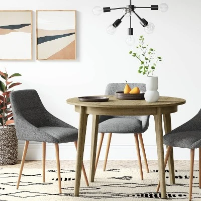 40" Astrid Mid-Century Round Dining Table With Fixed Top - Threshold™ 1 40" Astrid Mid-Century Round Dining Table With Fixed Top - Threshold™