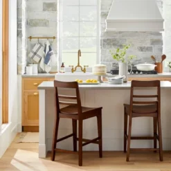 Featured Products 5 2pk Wood Ladder Back Counter Stool - Hearth & Hand™ With Magnolia