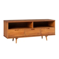 Cara Mid-Century Modern 3 Drawer TV Stand For TVs Up To 65" - Saracina Home 35 Cara Mid-Century Modern 3 Drawer TV Stand For TVs Up To 65" - Saracina Home -Cozy Living Sales Store GUEST 241ada7f b656 42b7 bb94 c1208b3efb6f