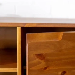 Solid Wood Mid-Century Modern TV Stand For TVs Up To 65" - Saracina Home 23 Solid Wood Mid-Century Modern TV Stand For TVs Up To 65" - Saracina Home -Cozy Living Sales Store GUEST 24388e01 9630 463f 8a30 f252940cc164