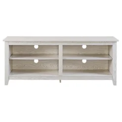 Transitional 4 Cubby Wood Open Storage TV Stand For TVs Up To 65"- Saracina Home 33 Transitional 4 Cubby Wood Open Storage TV Stand For TVs Up To 65"- Saracina Home -Cozy Living Sales Store GUEST 24466956 6615 4776 b764 ae574623eaff