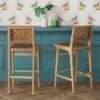 Ceylon Woven And Wood Barstool - Threshold™