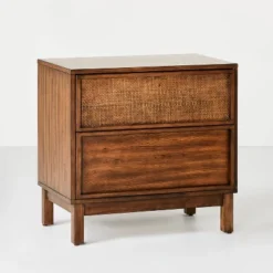 Wood & Cane Transitional Nightstand - Hearth & Hand™ With Magnolia 19 Wood & Cane Transitional Nightstand - Hearth & Hand™ With Magnolia -Cozy Living Sales Store GUEST 27e1b45f d228 494b a9ec 75b5bcedc7f2