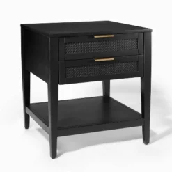 East Bluff 2 Drawers Woven Accent Table Black - Threshold™ Designed With Studio McGee 15 East Bluff 2 Drawers Woven Accent Table Black - Threshold™ Designed With Studio McGee -Cozy Living Sales Store GUEST 29905b41 0976 4ad7 8c10 41d4cef772fa