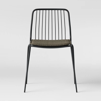 Set Of 2 Sodra Rounded Seat Wire Dining Chair Black - Threshold™ 2 Set Of 2 Sodra Rounded Seat Wire Dining Chair Black - Threshold™ - Image 2