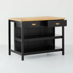 Wood Kitchen Island Table With Storage Black/Natural - Hearth & Hand™ With Magnolia 10 Wood Kitchen Island Table With Storage Black/Natural - Hearth & Hand™ With Magnolia -Cozy Living Sales Store GUEST 2ba3ead7 b5df 4db4 b48a 075519e1db85