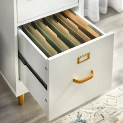 Dixie 4 Drawer Filing Cabinet White - Buylateral -Cozy Living Sales Store GUEST 2bae8570 a459 4c42 8bec 931be980a2b4