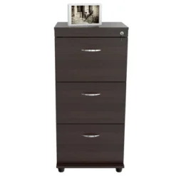 40.16" 3 Drawer Locking File Cabinet Espresso - Inval 13 40.16" 3 Drawer Locking File Cabinet Espresso - Inval -Cozy Living Sales Store GUEST 2d07fac5 1e09 410f bf61 5fc6135af49e