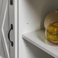 Transitional Sliding Barndoor Highboy TV Stand For TVs Up To 58" - Saracina Home -Cozy Living Sales Store GUEST 2ec80a84 9305 4427 a645 b2081089efba