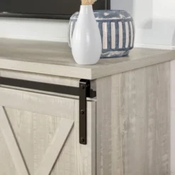 Modern Transitional Sliding Barndoor TV Stand For TVs Up To 65"- Saracina Home 25 Modern Transitional Sliding Barndoor TV Stand For TVs Up To 65"- Saracina Home -Cozy Living Sales Store GUEST 2ed1e221 3435 4c95 a81e 6f1a77314c8f