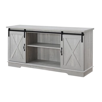 Modern Transitional Sliding Barndoor TV Stand For TVs Up To 65"- Saracina Home 20 Modern Transitional Sliding Barndoor TV Stand For TVs Up To 65"- Saracina Home - Image 20