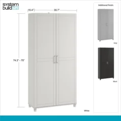 Welby 36" Utility Storage Cabinet - Room & Joy 20 Welby 36" Utility Storage Cabinet - Room & Joy -Cozy Living Sales Store GUEST 333a5c90 ad1e 477d 8933 ef9a68012216
