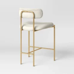 Orion Luxe Backed Counter Height Barstool With Brass Legs Gray Velvet - Threshold™ 7 Orion Luxe Backed Counter Height Barstool With Brass Legs Gray Velvet - Threshold™ -Cozy Living Sales Store GUEST 33b10d11 4ac6 416d b941 181159cfc112