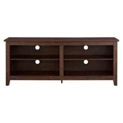 Transitional 4 Cubby Wood Open Storage TV Stand For TVs Up To 65"- Saracina Home 31 Transitional 4 Cubby Wood Open Storage TV Stand For TVs Up To 65"- Saracina Home -Cozy Living Sales Store GUEST 35ddccd8 7420 4781 824a 55a3b4dec1bf