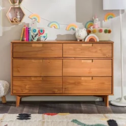 Mid-Century Modern Groove Wood 6 Drawer Dresser - Saracina Home 35 Mid-Century Modern Groove Wood 6 Drawer Dresser - Saracina Home -Cozy Living Sales Store GUEST 3d447677 be9f 4732 b071 4ec0db1c971f