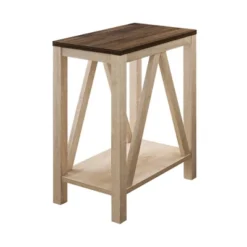 Taylen A Frame Farmhouse Open Storage Side Table - Saracina Home -Cozy Living Sales Store GUEST 3df789ae 3a0b 4805 a0b3 5cbdbb3d034b