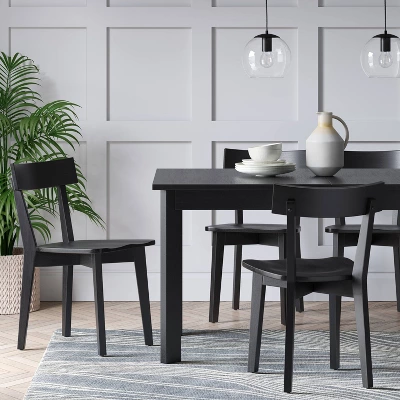 Set Of 2 Bombelli Modern Dining Chair Black - Threshold™ 1 Set Of 2 Bombelli Modern Dining Chair Black - Threshold™