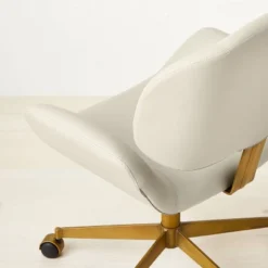 Mahonia Faux Leather Office Chair Cream/Aged Brass - Opalhouse™ Designed With Jungalow™ 9 Mahonia Faux Leather Office Chair Cream/Aged Brass - Opalhouse™ Designed With Jungalow™ -Cozy Living Sales Store GUEST 3f7c3942 9986 4909 9772 5880d96ce1e9