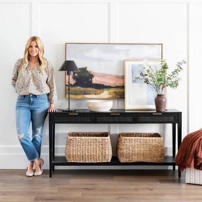 East Bluff Woven Drawer Console Table - Threshold™ Designed With Studio McGee 9 East Bluff Woven Drawer Console Table - Threshold™ Designed With Studio McGee - Image 9