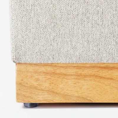 Woodland Hills Modular Sectional Ottoman Light Gray - Threshold™ Designed With Studio McGee 3 Woodland Hills Modular Sectional Ottoman Light Gray - Threshold™ Designed With Studio McGee - Image 3