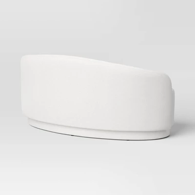 Lupine Curved Loveseat Cream Boucle - Threshold™ 3 Lupine Curved Loveseat Cream Boucle - Threshold™ - Image 3