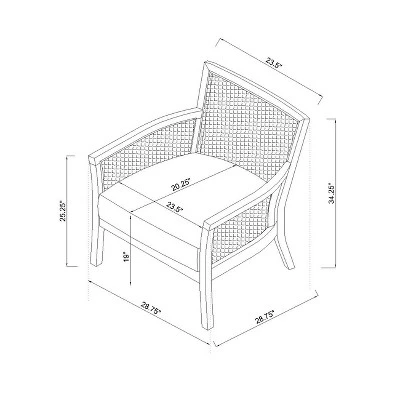 Laconia Caned Accent Chair Beige - Threshold™ 5 Laconia Caned Accent Chair Beige - Threshold™ - Image 5