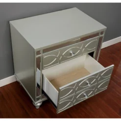 3pc Queen La Mesa Bed Nightstand And Dresser Set Silver - HOMES: Inside + Out 17 3pc Queen La Mesa Bed Nightstand And Dresser Set Silver - HOMES: Inside + Out -Cozy Living Sales Store GUEST 44b4e457 5e93 47ab 8db3 40fe9ef2876d