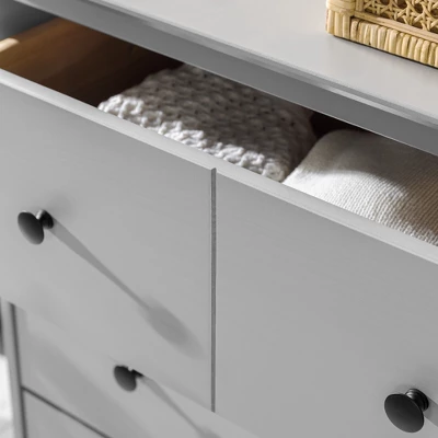 Stiva Classic Mid-Century Modern Horizontal 6 Drawer Dresser - Saracina Home 12 Stiva Classic Mid-Century Modern Horizontal 6 Drawer Dresser - Saracina Home - Image 12