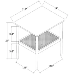 Wood & Cane Square Accent Side Table - Hearth & Hand™ With Magnolia 16 Wood & Cane Square Accent Side Table - Hearth & Hand™ With Magnolia -Cozy Living Sales Store GUEST 46b28839 eb42 4b32 a0f7 6d40fd6b5238