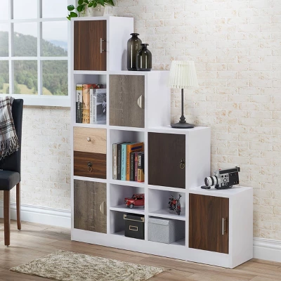 61.5" Hirsch Contemporary Bookcase White - HOMES: Inside + Out 1 61.5" Hirsch Contemporary Bookcase White - HOMES: Inside + Out