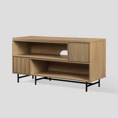 Modern Reeded Door Extendable TV Stand For TVs Up To 50" - Saracina Home 7 Modern Reeded Door Extendable TV Stand For TVs Up To 50" - Saracina Home - Image 7