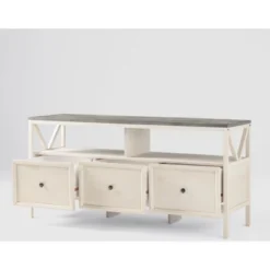 Farmhouse 3 Drawer Wood TV Stand For TVs Up To 65" - Saracina Home 32 Farmhouse 3 Drawer Wood TV Stand For TVs Up To 65" - Saracina Home -Cozy Living Sales Store GUEST 47fafb98 b85e 468b 9df3 9537ab731ccb