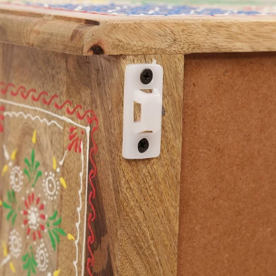 Ailey Handcrafted Boho Mango Wood 3 Drawer Nightstand Natural - Christopher Knight Home 11 Ailey Handcrafted Boho Mango Wood 3 Drawer Nightstand Natural - Christopher Knight Home - Image 11